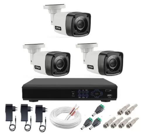 Kit Cftv 3 Câmeras Multi Hd 720p 1mp Dvr 4ch Full Hd - Luatek Menor preço em Kit Cftv 3 Câmeras Multi Hd 720p 1mp Dvr 4ch Full Hd - Luatek