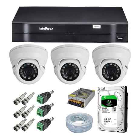 Kit CFTV 3 Câmeras Segurança 720P Intelbras VMD 1120 IR + Dvr Intelbras MHDX 1004 + HD Seagate 500GB + Acessorios é ruim? Kit CFTV 3 Câmeras Segurança 720P Intelbras VMD 1120 IR + Dvr Intelbras MHDX 1004 + HD Seagate 500GB + Acessorios é boa?