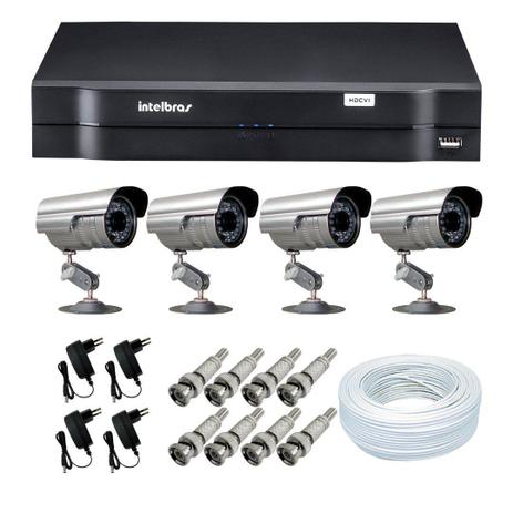 Kit Cftv 4 Câmera Infra 800 Linhas + Dvr Intelbras 1004 G3 é boa?