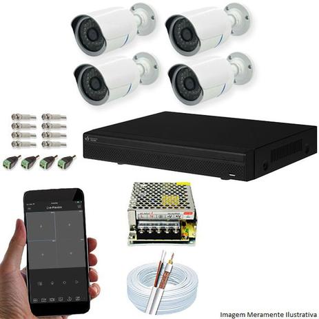 Kit Cftv 4 Câmeras AHD-M 720P 3,6MM Dvr 4 Canais Visionbras XVR 720p + ACESSORIOS é boa?