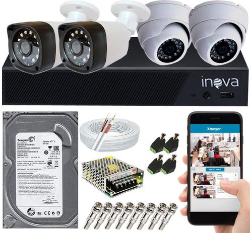 Kit Cftv 4 Câmeras De Segurança Hd 720p E Dvr 4 Canais App Xmeye - Security é boa?
