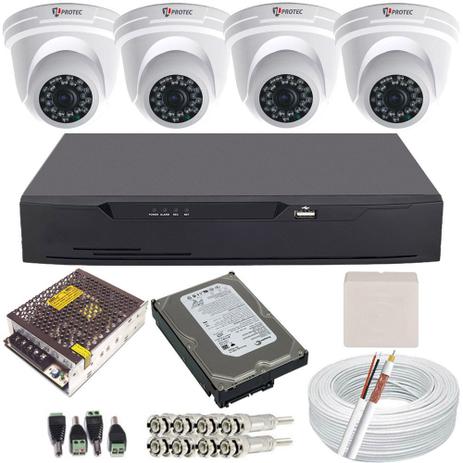 Kit Cftv 4 Câmeras Infravermelho Dome Full HD 2.0 Megapixel 1080p + Gravador Dvr 4 Canais Full HD - Power Menor preço em Kit Cftv 4 Câmeras Infravermelho Dome Full HD 2.0 Megapixel 1080p + Gravador Dvr 4 Canais Full HD - Power