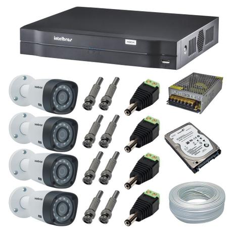 Kit CFTV 4 Câmeras Intelbras VHD 1120B + Dvr Intelbras MHDX 1008 + Acessórios é boa?