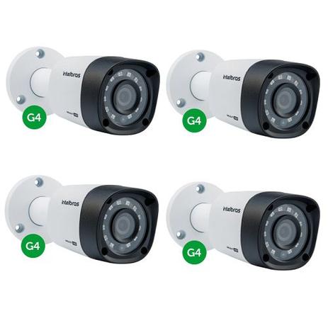 Kit CFTV 4 Câmeras Multi HD HDCVI 1 Mega 3.6 mm 10m VHD 1010 B G4 Intelbras é boa?