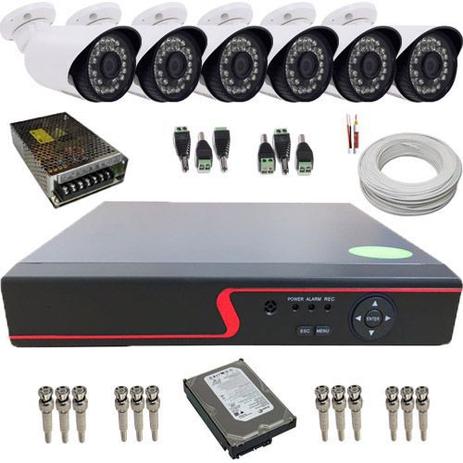 Kit cftv 6 Câmeras Bullet AHD 1.3 Megapixel 36 Leds Infravermelho + DVR 8 Canais Multi HD - Power Menor preço em Kit cftv 6 Câmeras Bullet AHD 1.3 Megapixel 36 Leds Infravermelho + DVR 8 Canais Multi HD - Power