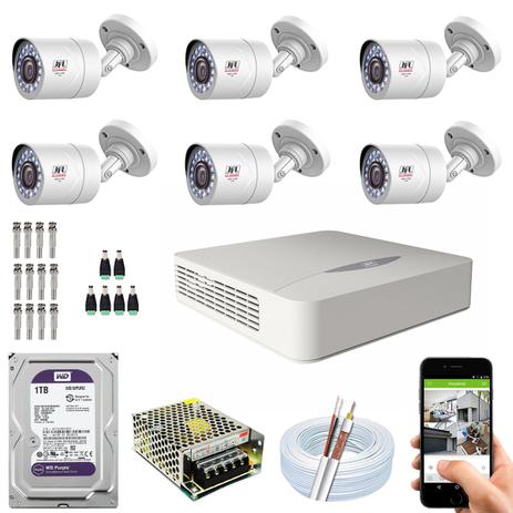 Kit Cftv 6 Câmeras Jfl Chd-1110p Multi Hd Dvr 8 Ch Wd Purple é boa?