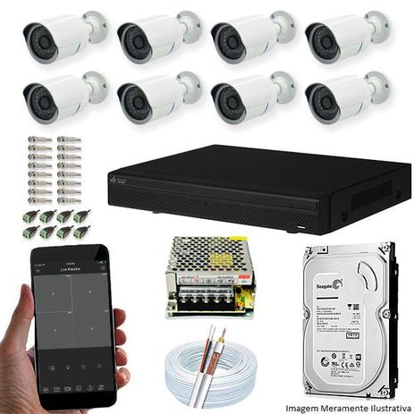 Kit Cftv 8 Câmeras AHD-M 720P 3,6MM Dvr 8 Canais Visionbras XVR + HD 320GB é boa?