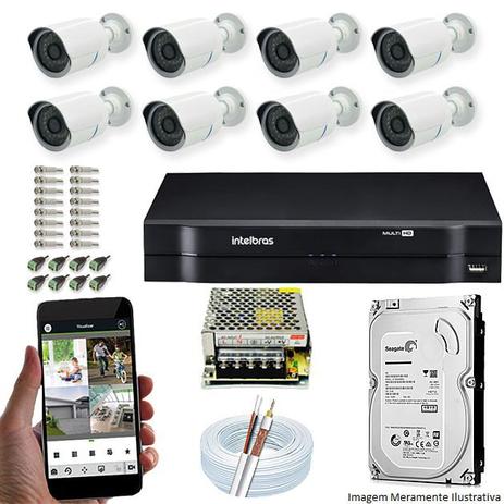 Kit Cftv 8 Câmeras AHD-M 720p Dvr 16 Canais MHDX Intelbras 5 em 1 + HD 1TB é boa?
