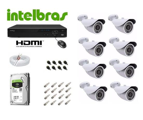 Kit Cftv Dvr 32 Canais Intelbras 1132 Ahd 32 Cameras 720p - Dvr intelbrás Menor preço em Kit Cftv Dvr 32 Canais Intelbras 1132 Ahd 32 Cameras 720p - Dvr intelbrás