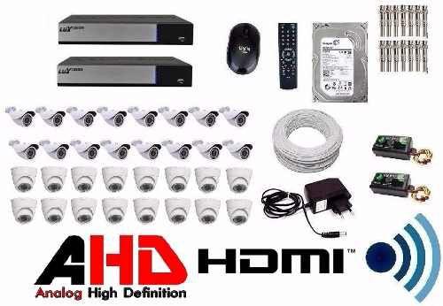 Kit Cftv Dvr Luxvision 32 Cameras Infra Ahd 1.3 Mp Ir Cut - Dvr luxvision - cameras importadas Menor preço em Kit Cftv Dvr Luxvision 32 Cameras Infra Ahd 1.3 Mp Ir Cut - Dvr luxvision - cameras importadas
