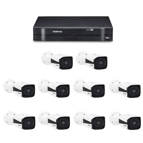 Kit CFTV DVR / NVR Stand Alone MHDX 1008 E Câmeras IPs HD VIP 1120 Intelbras Menor preço em Kit CFTV DVR / NVR Stand Alone MHDX 1008 E Câmeras IPs HD VIP 1120 Intelbras
