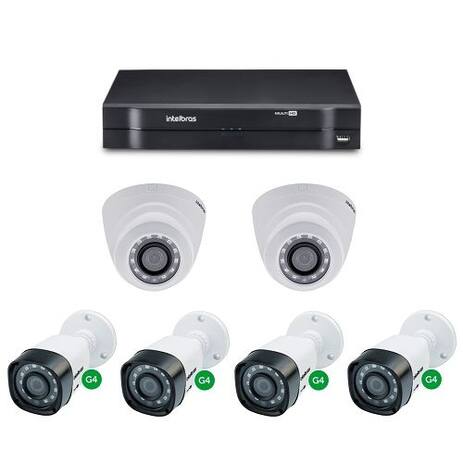 Menor preço em Kit CFTV Dvr Stand Alone 8 Canais + 6 Câmeras 1 Mega - Intelbras