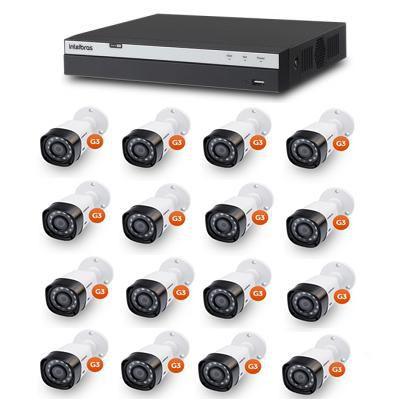 Kit Cftv Dvr Stand Alone Full HD 16 Canais Multi Hd Intelbras Menor preço em Kit Cftv Dvr Stand Alone Full HD 16 Canais Multi Hd Intelbras