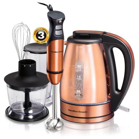 Kit Chaleira Elétrica Cobre 40866 + Mixer Multifuncional Cobre 59766 Hamilton Beach 220V é ruim? Kit Chaleira Elétrica Cobre 40866 + Mixer Multifuncional Cobre 59766 Hamilton Beach 220V é boa?