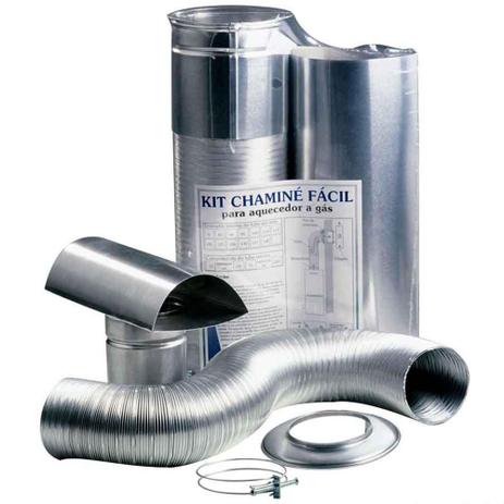 Kit Chaminé Fácil 90X370mm P/Aquec.Passagem Westaflex Menor preço em Kit Chaminé Fácil 90X370mm P/Aquec.Passagem Westaflex