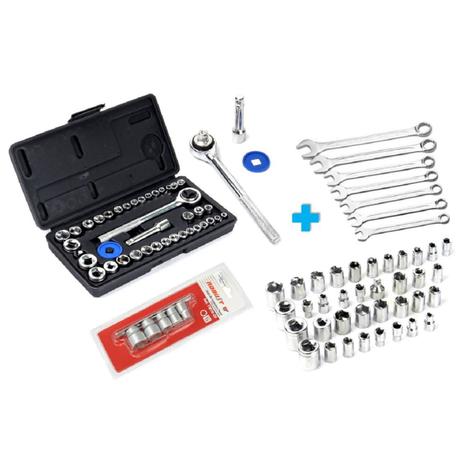 kit Chave Catraca Reversivel + Soquetes + Chave Combinada 53 peças - Diversas é boa?