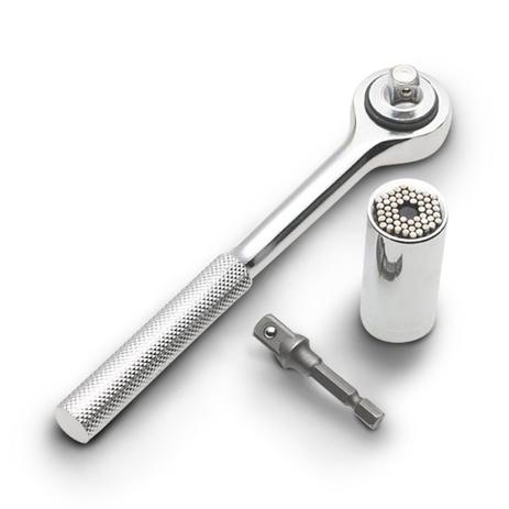 Kit Chave Soquete Universal Inteligente 7 A 19mm + Multidimensional Gator Grip - G/G ETC-300 - Bmax Menor preço em Kit Chave Soquete Universal Inteligente 7 A 19mm + Multidimensional Gator Grip - G/G ETC-300 - Bmax