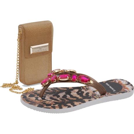 Kit Chinelo e Bolsa Feminina Ana Amaral Dourado é boa?