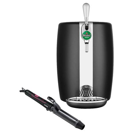 Kit Chopeira Elétrica Krups Beertender Heineken + Modelador de Cachos Arno JUMB Menor preço em Kit Chopeira Elétrica Krups Beertender Heineken + Modelador de Cachos Arno JUMB