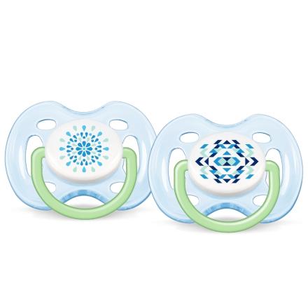 Kit Chupeta Contemporânea BPA Free 0-6 meses 2 Unidades AZUL - Philips avent Menor preço em Kit Chupeta Contemporânea BPA Free 0-6 meses 2 Unidades AZUL - Philips avent