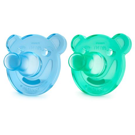 Kit Chupeta Soothie Avent Meninos Azul e Verde 0-3 Meses 2 Unidades Menor preço em Kit Chupeta Soothie Avent Meninos Azul e Verde 0-3 Meses 2 Unidades