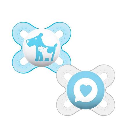Kit Chupetas Start 2un. Azul 0 a 2 Meses 2203 MAM Menor preço em Kit Chupetas Start 2un. Azul 0 a 2 Meses 2203 MAM