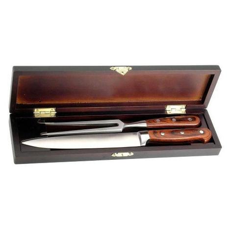 Kit Churrasco 3 Pçs Caixa Maleta Madeira Faca Garfo Forjados - Dinasty Menor preço em Kit Churrasco 3 Pçs Caixa Maleta Madeira Faca Garfo Forjados - Dinasty