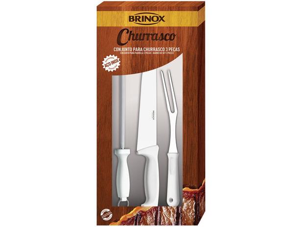 Kit Churrasco 3 Peças Brinox - Precision Menor preço em Kit Churrasco 3 Peças Brinox - Precision