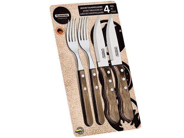 Kit Churrasco 4 Peças - Tramontina Polywood 21198/908 Menor preço em Kit Churrasco 4 Peças - Tramontina Polywood 21198/908