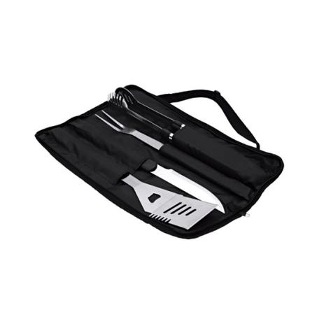 Kit churrasco com estojo em nylon 4 pcs - Btc decor Menor preço em Kit churrasco com estojo em nylon 4 pcs - Btc decor