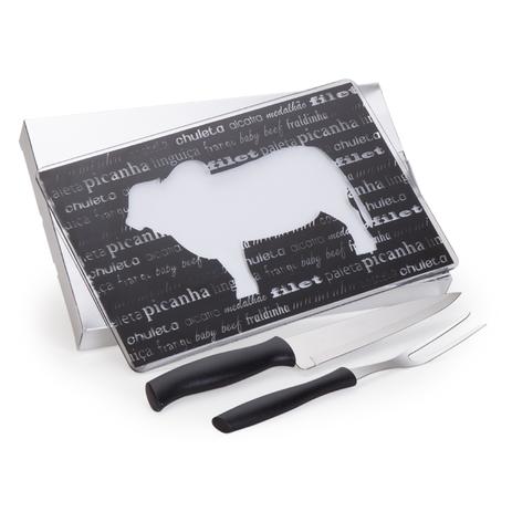 Kit Churrasco tábua garfo faca 3 peças - Shop quality Menor preço em Kit Churrasco tábua garfo faca 3 peças - Shop quality