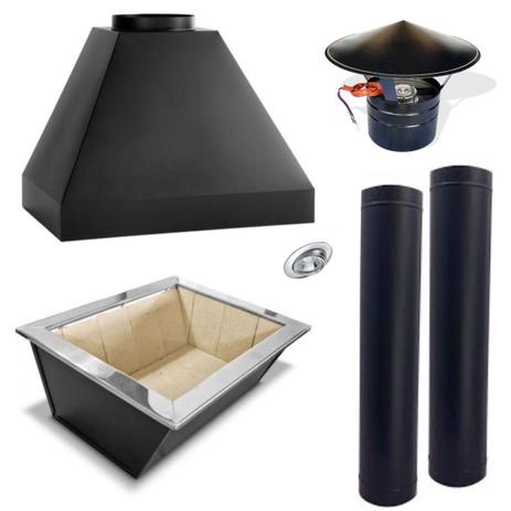 Kit Churrasqueira Gourmet Completa Aço Carbono Preto - Makeer grill Menor preço em Kit Churrasqueira Gourmet Completa Aço Carbono Preto - Makeer grill