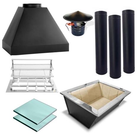 Kit Churrasqueira Gourmet Completa Tamanho M Aço Carbono Preto - Makeer grill Menor preço em Kit Churrasqueira Gourmet Completa Tamanho M Aço Carbono Preto - Makeer grill