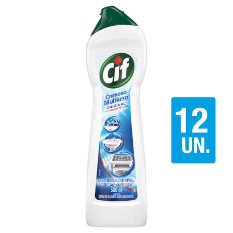 Kit Cif Cremoso Limpeza Profunda Branco 450ml com 12UN Menor preço em Kit Cif Cremoso Limpeza Profunda Branco 450ml com 12UN