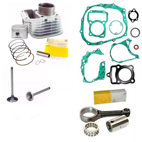 Kit Cilindro Biela Metal Leve Titan 125 1999 Juntas Valvulas - Metal leve + outros Menor preço em Kit Cilindro Biela Metal Leve Titan 125 1999 Juntas Valvulas - Metal leve + outros