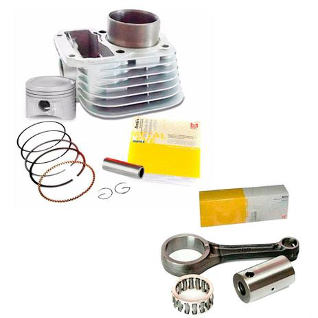 Kit Cilindro Motor + Biela Cg Titan 125 1999 Today Metal Leve Menor preço em Kit Cilindro Motor + Biela Cg Titan 125 1999 Today Metal Leve