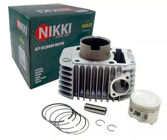 Kit Cilindro Motor Pistão E Anéis Biz 110/ Pop 110 - Nikki gold Menor preço em Kit Cilindro Motor Pistão E Anéis Biz 110/ Pop 110 - Nikki gold