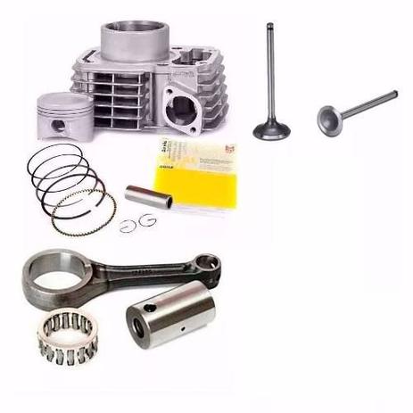 Kit Cilindro Motor Titan Fan 150 Bros 150 Biela Válvulas Metal Leve Menor preço em Kit Cilindro Motor Titan Fan 150 Bros 150 Biela Válvulas Metal Leve
