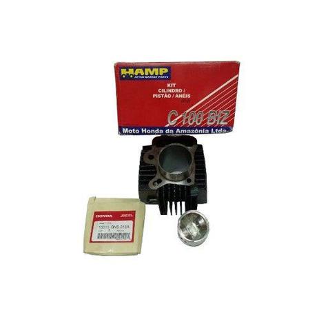 Kit Cilindro Pistão Anéis Biz 100 Pop 100 Dream Original Honda - Hamp Menor preço em Kit Cilindro Pistão Anéis Biz 100 Pop 100 Dream Original Honda - Hamp