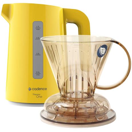 Kit Coador de Acrílico Clever 500ml + Chaleira Elétrica Cadence Thermo One Amarela 110V é boa?