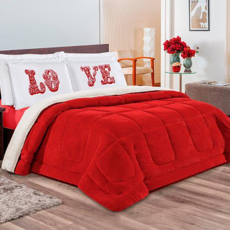 Kit Coberdrom c/ Jogo de Lençol Love Vinho/Vermelho Queen Malha 100 Algodão Manta Microfibra 04 Peças - Dourados enxovais Menor preço em Kit Coberdrom c/ Jogo de Lençol Love Vinho/Vermelho Queen Malha 100 Algodão Manta Microfibra 04 Peças - Dourados enxovais
