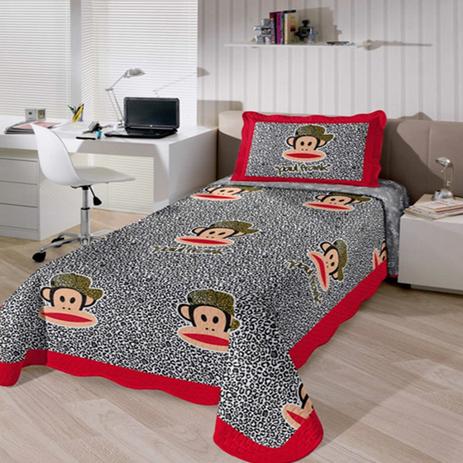 Kit Cobre Leito Buettner Solteiro Microfibra J Fresh Matelassê Estampado Paul Frank - China é boa?