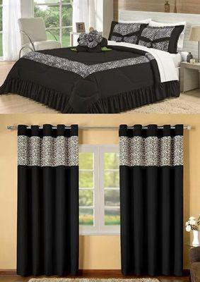 Kit cobre leito Casal King Amazon com uma cortina de 3 metros 5 peças- Preto - Colleone é ruim? Kit cobre leito Casal King Amazon com uma cortina de 3 metros 5 peças- Preto - Colleone é boa?