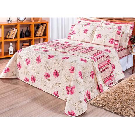 Kit Cobre Leito Casal Padrão 03 Peças Percal 180 Fios Requinte Rosa - Bia Enxovais é ruim? Kit Cobre Leito Casal Padrão 03 Peças Percal 180 Fios Requinte Rosa - Bia Enxovais é boa?