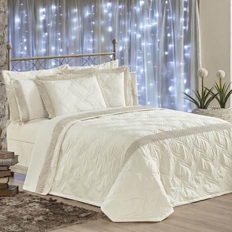 Kit Cobre Leito Casal Super King Royalle Alto Padrão Microfibra Peletizada 7 Peças - Palha - Decorativa é ruim? Kit Cobre Leito Casal Super King Royalle Alto Padrão Microfibra Peletizada 7 Peças - Palha - Decorativa é boa?