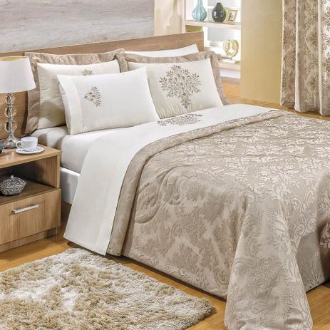 Kit Cobre Leito Casal Super King Vila Real Renda Percal 200 Fios 3 Peças - Cáqui - Valle enxovais é ruim? Kit Cobre Leito Casal Super King Vila Real Renda Percal 200 Fios 3 Peças - Cáqui - Valle enxovais é boa?