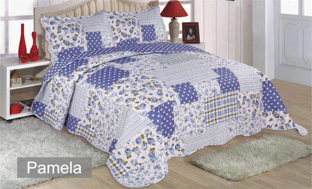 Kit Cobre Leito Colcha Microfibra Casal Realce Premium 3 Peças Sultan - Pamela é boa?