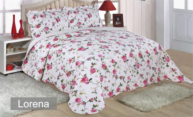 Kit Cobre Leito Colcha Microfibra Queen Realce Premium 3 Peças Sultan - Lorena é boa?