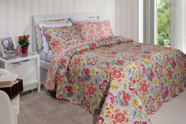 Kit Cobre Leito Colcha Patchwork King Bouti 3 Peças Rozac - Nice 06 é boa?