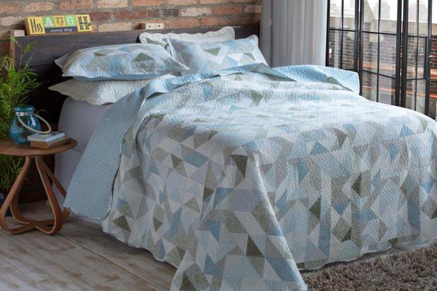 Kit Cobre Leito Colcha Patchwork Queen Bouti 3 Peças Rozac - Chelsea 03 é boa?